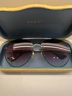 Gucci zonnebril aviator-style, Handtassen en Accessoires, Zonnebrillen en Brillen | Dames, Ophalen, Zo goed als nieuw, Groen, Zonnebril