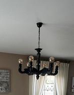 Oude zwarte kroonluchter, Huis en Inrichting, Lampen | Kroonluchters, Ophalen, Gebruikt, Hout