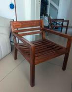 Japanse houten fauteuil, Zo goed als nieuw, Hout