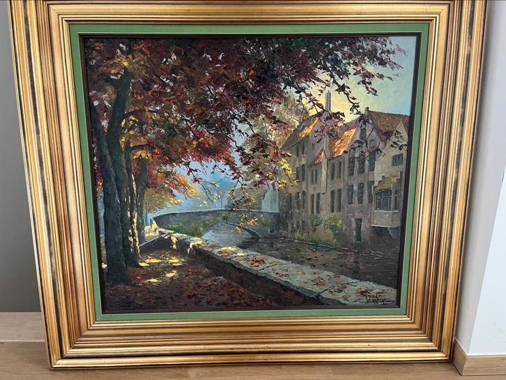 Groot werk Miel Verrecas, Antiek en Kunst, Kunst | Schilderijen | Klassiek, Ophalen