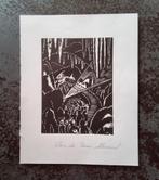 Houtsnede De grotten van Han door Frans Masereel, Ophalen of Verzenden