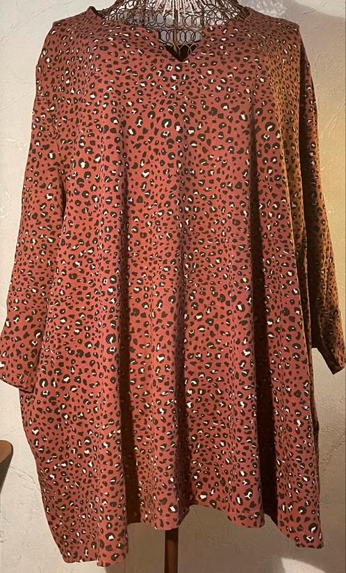 Ulla Popken 54/56 NIEUW Mooie ruime Tuniek, Kleding | Dames, Grote Maten, Nieuw, Blouse of Tuniek, Bruin, Ophalen of Verzenden