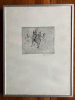 Louis Gijsbrechts - ets man op paard, Antiek en Kunst, Ophalen of Verzenden