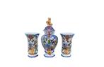 Oud Delft | Polychroom HandgeschilderdKaststel, Antiek en Kunst, Ophalen of Verzenden