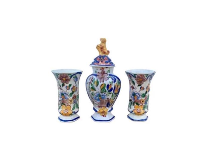 Ensemble d'armoires polychromes peintes à la main, Antiquités & Art, Antiquités | Vases, Enlèvement ou Envoi