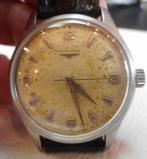 111) Longines mécanique rare années 40 vintage, calibre Long, Handtassen en Accessoires, Horloges | Heren, Overige merken, Staal