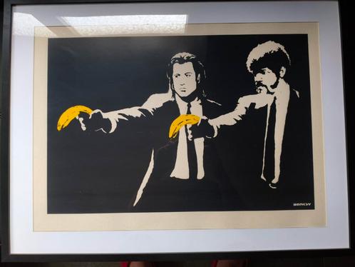 Zeefdruk Banksy Pulp fiction, Antiek en Kunst, Kunst | Litho's en Zeefdrukken, Ophalen of Verzenden