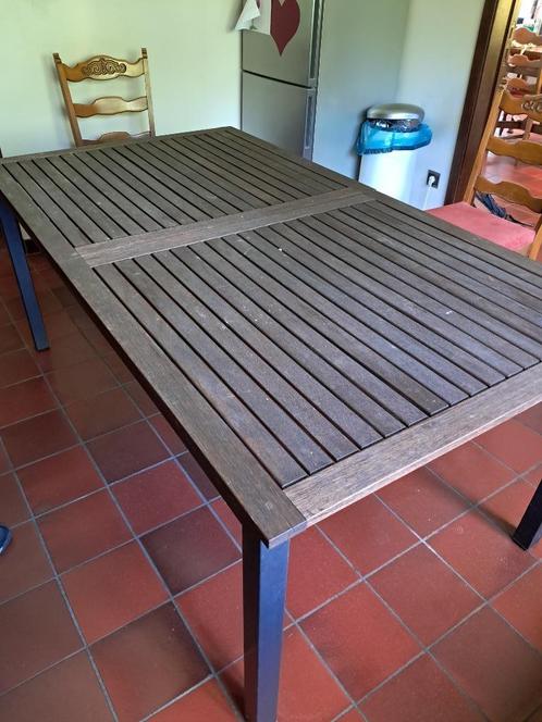Tuintafel teak, Tuin en Terras, Tuintafels, Zo goed als nieuw, Rechthoekig, Teakhout, Ophalen
