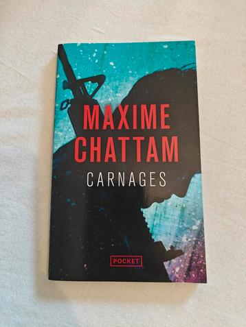Livre "Carnage" Maxime Chattam, Enlèvement ou Envoi, Comme neuf