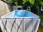 Zwembad Bestway 412x201x122 met toebehoren, Gebruikt, 200 tot 300 cm, Rechthoekig, Ophalen