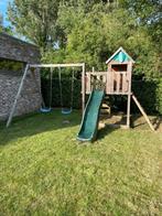 Wickey speeltoestel met dubbele schommel, Kinderen en Baby's, Speelgoed | Buiten | Speeltoestellen, Ophalen, Gebruikt, Glijbaan