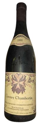 1990 Gevrey Chambertin La commanderie Burgonde, Verzamelen, Wijnen, Rode wijn, Frankrijk, Ophalen of Verzenden