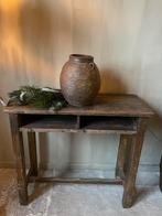 Houten Sidetable/ bureautje/ bijzettafeltje, Ophalen of Verzenden, Zo goed als nieuw