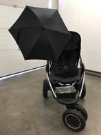 Kinderwagen Maxi Cosi Mura zwart + parasol + regenhoes, Kinderen en Baby's, Kinderwagens en Combinaties, Verstelbare duwstang