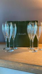 Iriana Crystal Langwerige champagneglazen, Ophalen, Nieuw