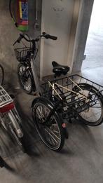 Electric driewielige  grijze fiets met 2 mandjes, Fietsen en Brommers, Vogue trivelo, Zo goed als nieuw, Ophalen