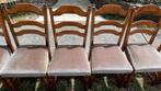 6 stoelen EIK met fluweel bekleding, Ophalen of Verzenden