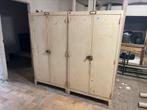 2 oude metalen lockers, Huis en Inrichting, Kasten | Lockerkasten, Ophalen, Gebruikt, Vintage