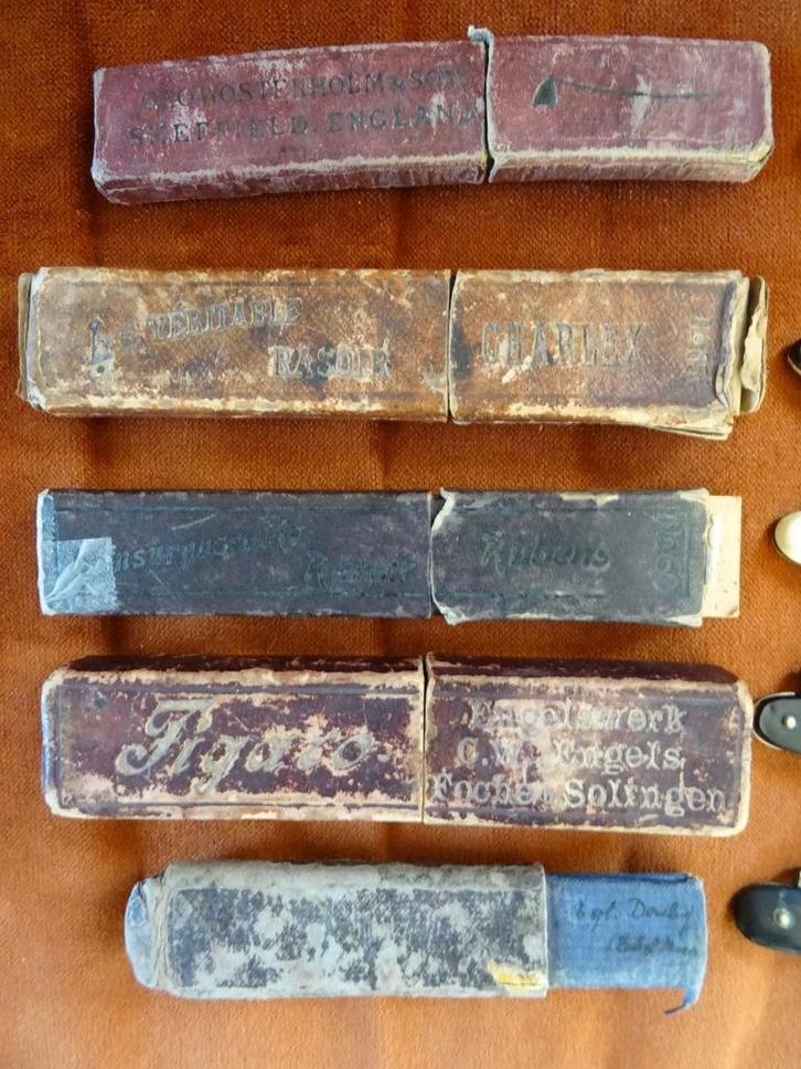 Rasoir ancien vintage collection de rasoirs ancien 5 rasoirs, Antiquités & Art, Curiosités & Brocante, Enlèvement ou Envoi