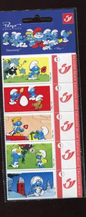 duostamps sous blister :  Les Schtroumpfs / De smurfen, Timbres & Monnaies, Enlèvement