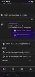 RSC ANDERLECHT - KRC GENK zondag 14/09/25, Tickets en Kaartjes