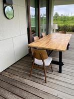 Tafel + stoelen, Jardin & Terrasse, Tables de jardin, Rectangulaire, Bois, Enlèvement, Utilisé