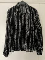 Modieuze elegante bloes PORCINI maat 44. Zeer goede staat, Kleding | Dames, Zwart, Maat 42/44 (L), Porcini, Ophalen of Verzenden
