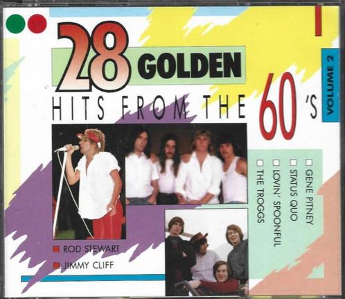 2 CD 28 Golden Hits From The 60’s vol 2, Cd's en Dvd's, Cd's | Verzamelalbums, Zo goed als nieuw, Pop, Ophalen of Verzenden