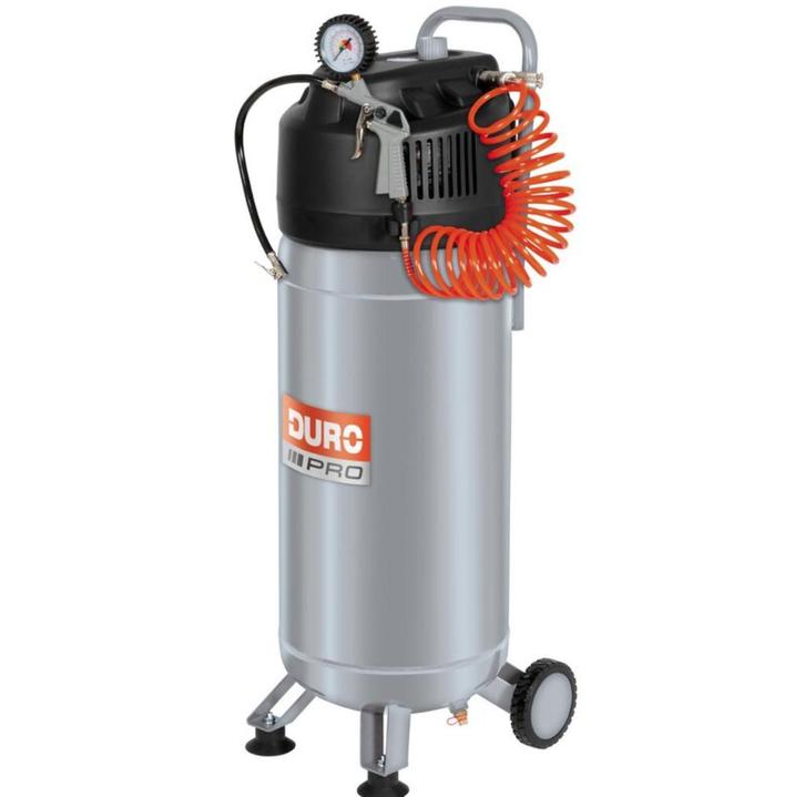 DURO PRO D-K 241/50 olievrije luchtcompressor, Doe-het-zelf en Bouw, Compressors, Nieuw, 6 tot 10 bar, 25 tot 100 liter, 200 tot 400 liter/min