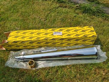 Megaphone demper / chopper demper chrome.
 beschikbaar voor biedingen