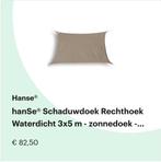 Waterdicht schaduwdoek, Tuin en Terras, Schaduwdoeken, Ophalen, Zo goed als nieuw