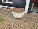 Grote ijzeren bloembak / houtbak Hoog ca 62 cm Doorsnede ca, Tuin en Terras, Bloembakken en Plantenbakken, Ophalen, Zo goed als nieuw