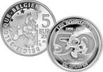 5 euro zilver 50 jaar smurfen, Verzamelen, Smurfen, Nieuw, Overige typen, Ophalen of Verzenden, Lolsmurf