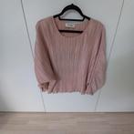Wright; roze blouze met plooitjes, 40/42., Ophalen of Verzenden, Roze