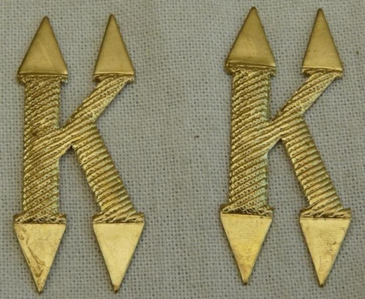 Emblemen Set, Epaulet, Kursant / Cadet, USSR / CCCP, 1980s., Verzamelen, Militaria | Algemeen, Landmacht, Embleem of Badge, Ophalen of Verzenden