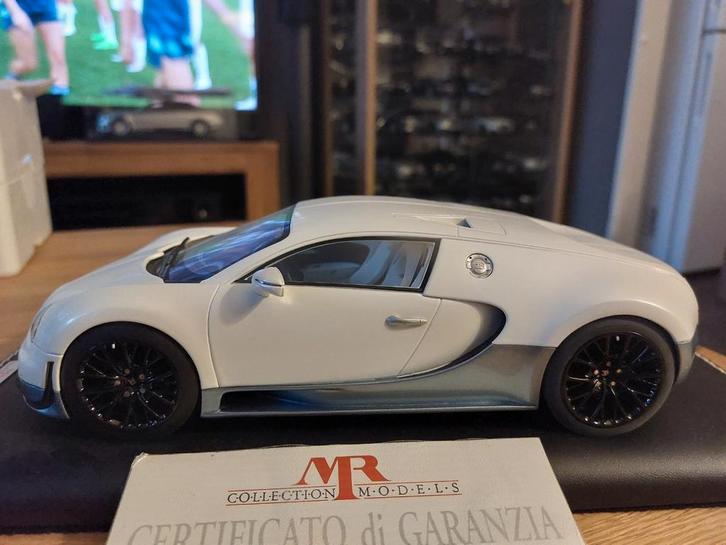 MR 1/18 Bugatti veyron Super sport WERELDWIJD(1/14) GEMAAKT, Hobby en Vrije tijd, Modelauto's | 1:18, Zo goed als nieuw, Motor