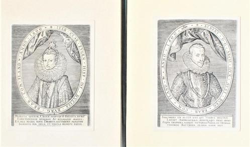 2 gravures de Albert VII d'Autriche & Isabelle, Antiquités & Art, Art | Eaux-fortes & Gravures, Enlèvement ou Envoi