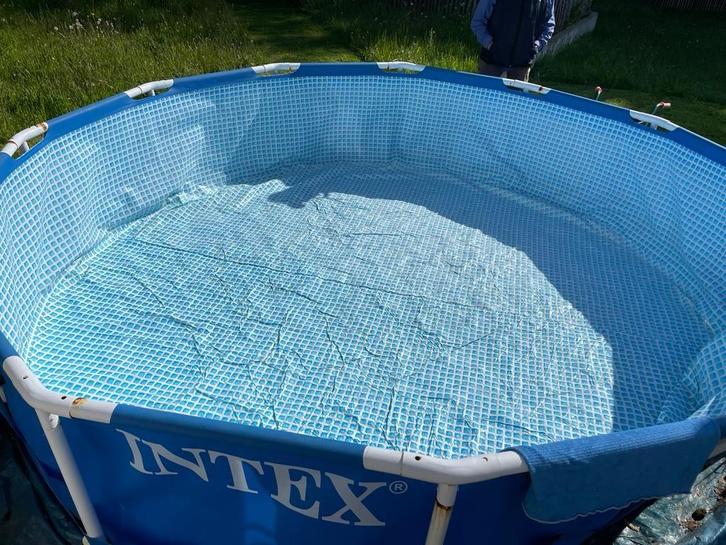 Intex zwembad, Tuin en Terras, Zwembaden, Gebruikt, Opzetzwembad, 80 tot 120 cm, 200 tot 400 cm, 200 tot 300 cm, Rond, Ophalen