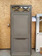 gebruikte voordeur meranti nog te schilderen, Gebruikt, Buitendeur, 200 tot 215 cm, Glas