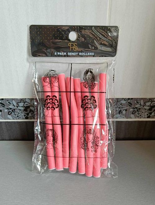 Haar krullers - 1 malig gebruik - Roze - Primark - €1,15, Handtassen en Accessoires, Uiterlijk | Haarverzorging, Gebruikt, Overige typen
