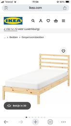 Tarva, grenen bed met lattoflex, Huis en Inrichting, Ophalen, Zo goed als nieuw