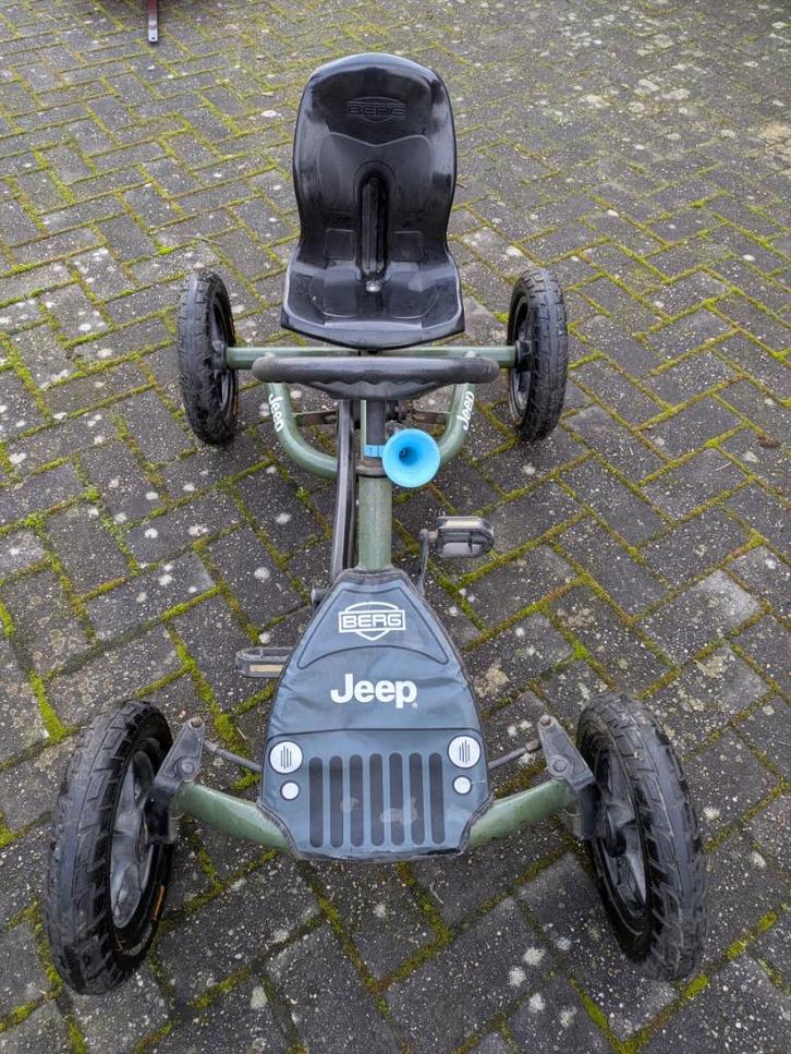 Berg Jeep go cart en trailer, Kinderen en Baby's, Speelgoed | Buiten | Skelters, Gebruikt, Berg, Met kar of aanhanger, Ophalen