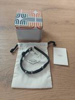 Bracelet cuir Fossil, Ophalen of Verzenden, Nieuw, Zwart, Leer