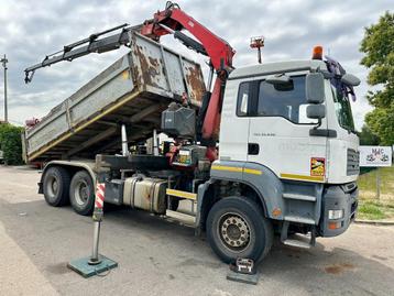 MAN TGS 33.440 6x4 TIPPER + CRANE FASSI F230 - 5x HYDR - 5/6 beschikbaar voor biedingen
