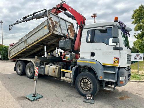 MAN TGS 33.440 6x4 TIPPER + CRANE FASSI F230 - 5x HYDR - 5/6, Auto's, Vrachtwagens, Bedrijf, ABS, Elektrische ramen, Trekhaak