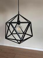 Zwarte hanglamp, Huis en Inrichting, Lampen | Hanglampen, Ophalen, Zo goed als nieuw, Stof