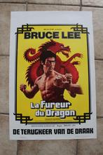 filmaffiche Bruce Lee The Way Of The Dragon filmposter, Rechthoekig Staand, Ophalen of Verzenden, Zo goed als nieuw, A1 t/m A3