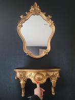 Gouden spiegel met wandconsole van deknudt, Ophalen