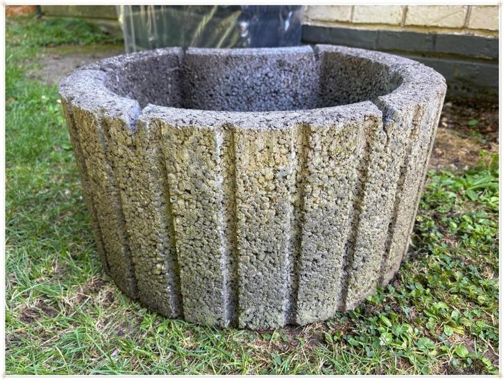 COECK – BAC A FLEURS BETON "LUNE" NEUF - 50*42*25cm, Tuin en Terras, Bloembakken en Plantenbakken, Nieuw, Beton, Balkon, Tuin