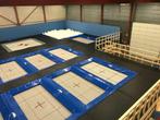 Trampoline park te koop! - Eurotramp, Sport en Fitness, Turnen, Ophalen, Zo goed als nieuw, Blauw, Materiaal